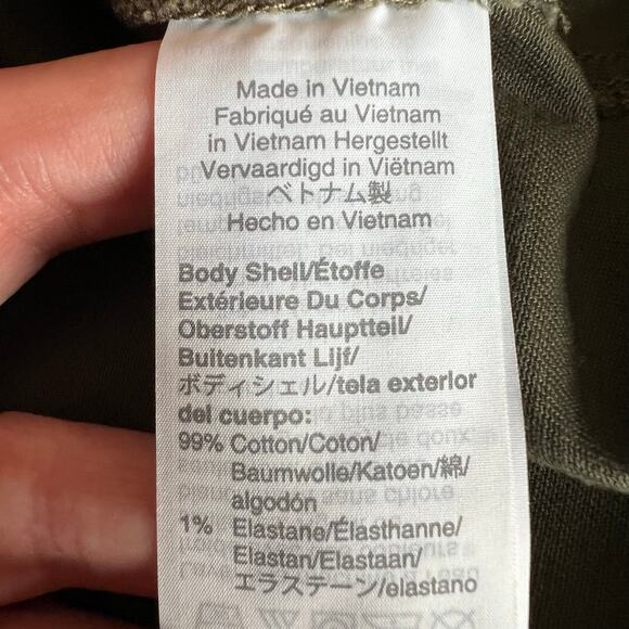 JCrew Crewcuts Kids Girls Short Sleeve Twill Cadet Field Dress in Green 14 - Picture 10 of 11